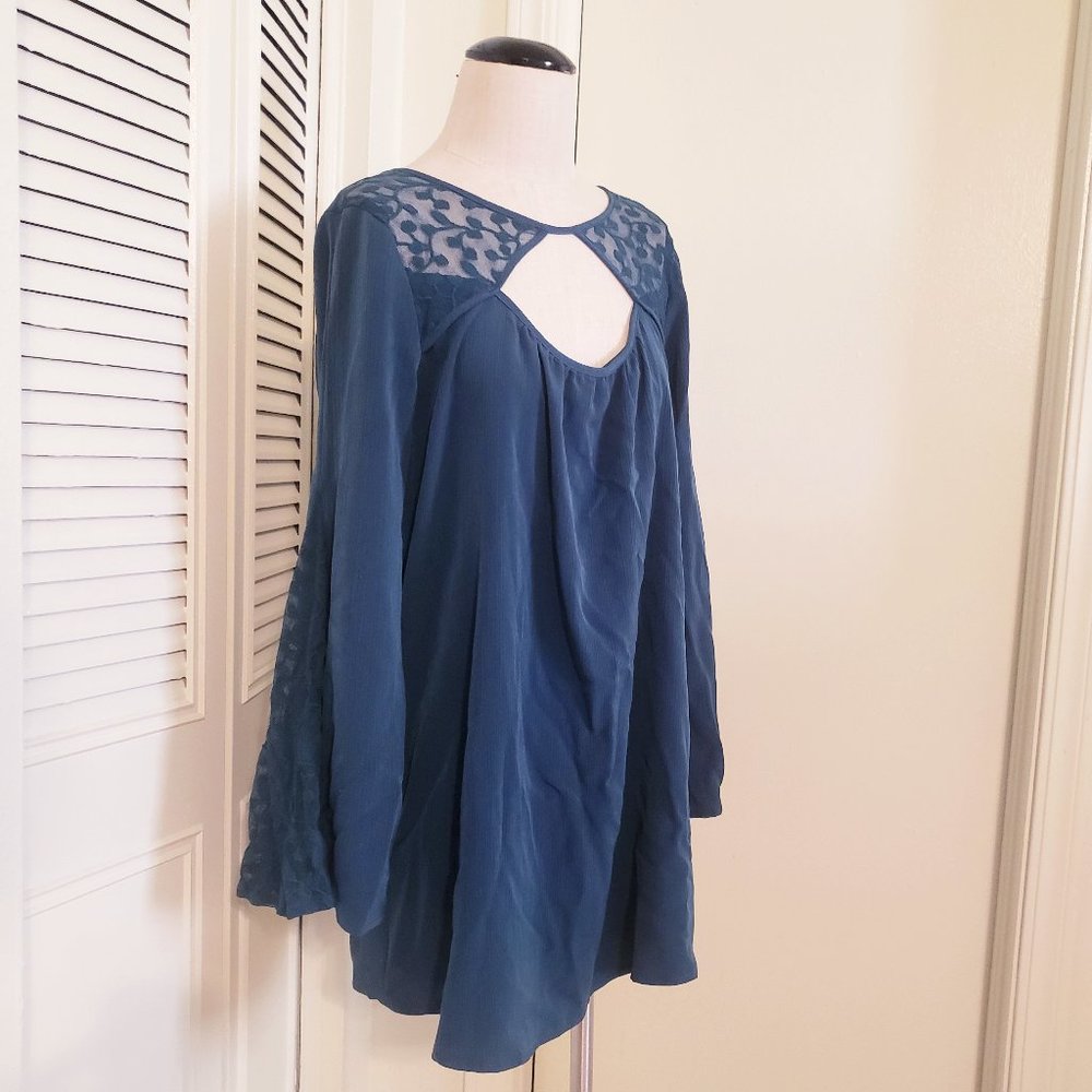 Teal Boho Dress